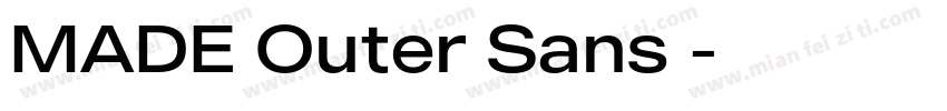 MADE Outer Sans字字体转换
